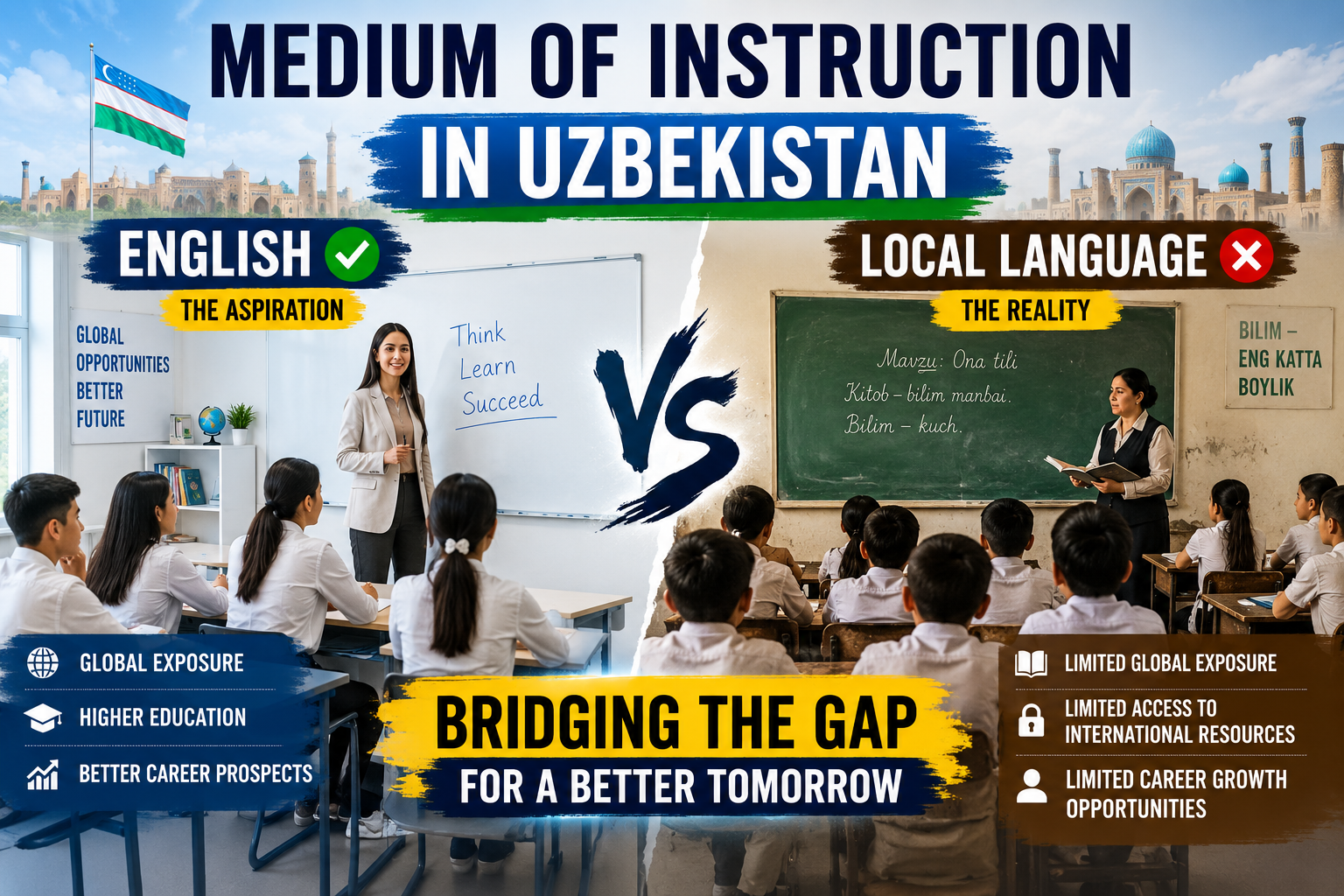Medium of Instruction in Uzbekistan: English vs Local Language Reality